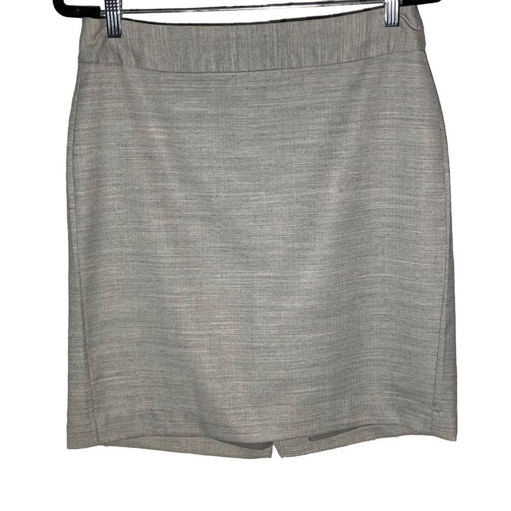 BANANA REPUBLIC Light Gray Pencil Skirt